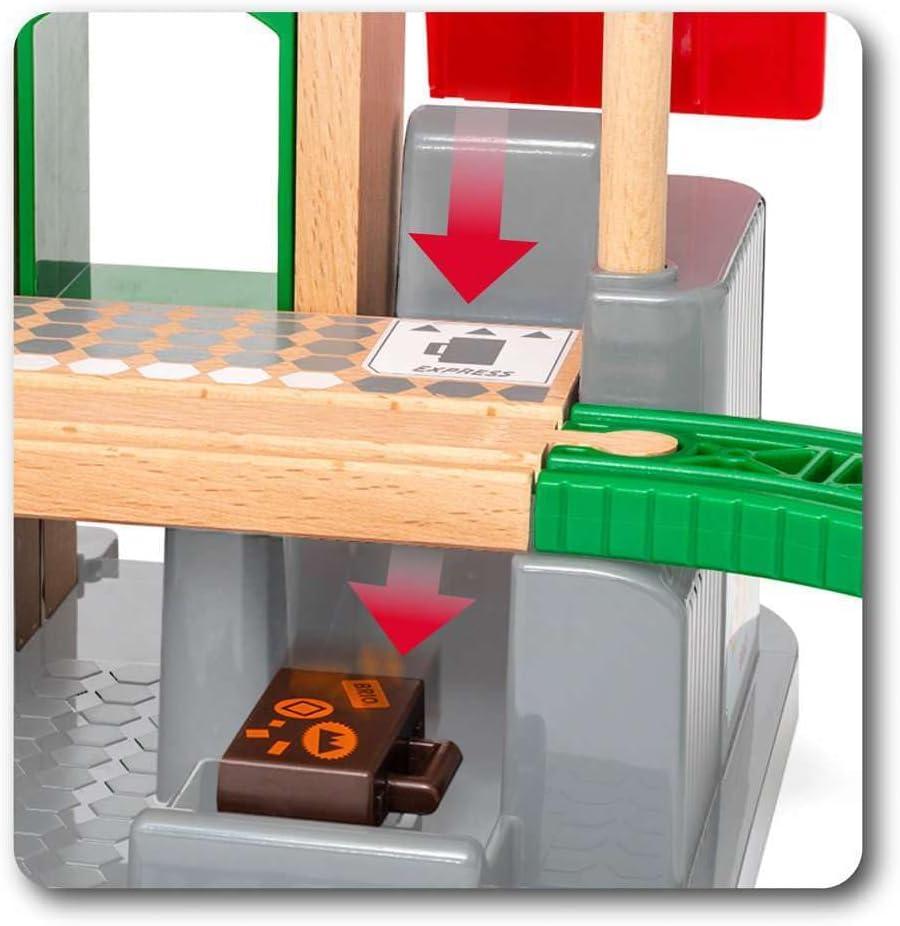 imageBRIO Central Station Set Interactive Wooden Train Track Set KidEngaging Design Safety Certified FSCCertified Wood
