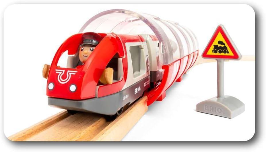 imageBRIO Central Station Set Interactive Wooden Train Track Set KidEngaging Design Safety Certified FSCCertified Wood