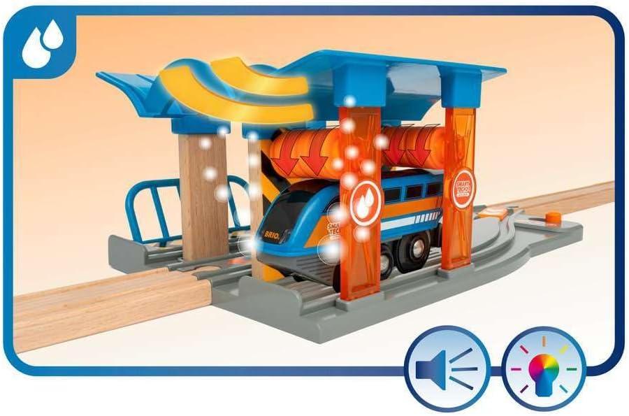 imageBRIO Smart Tech Sound Action Tunnel Deluxe Set Interactive Wooden Train Toy ChildFriendly Design Magnetic Couplings FSCCertified Wood Ideal for Toddlers amp Kids