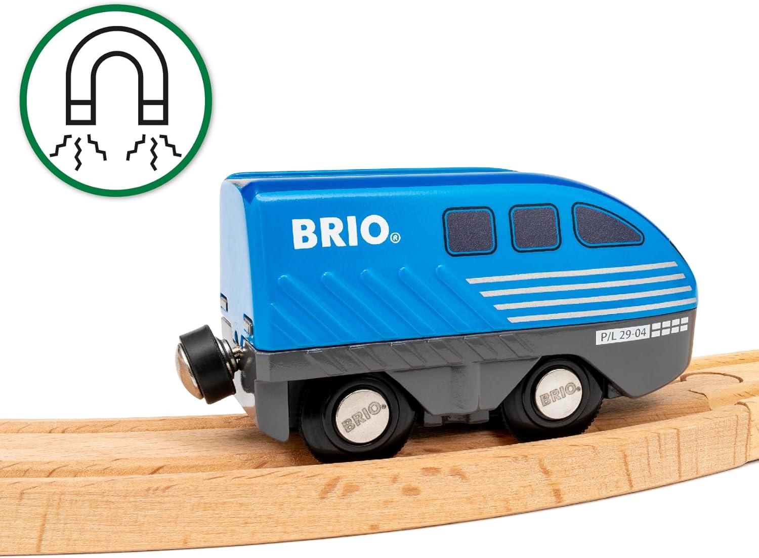 imageBRIO World 36019 Pull Back Train Toy Train for Kids Aged 3 Years Up