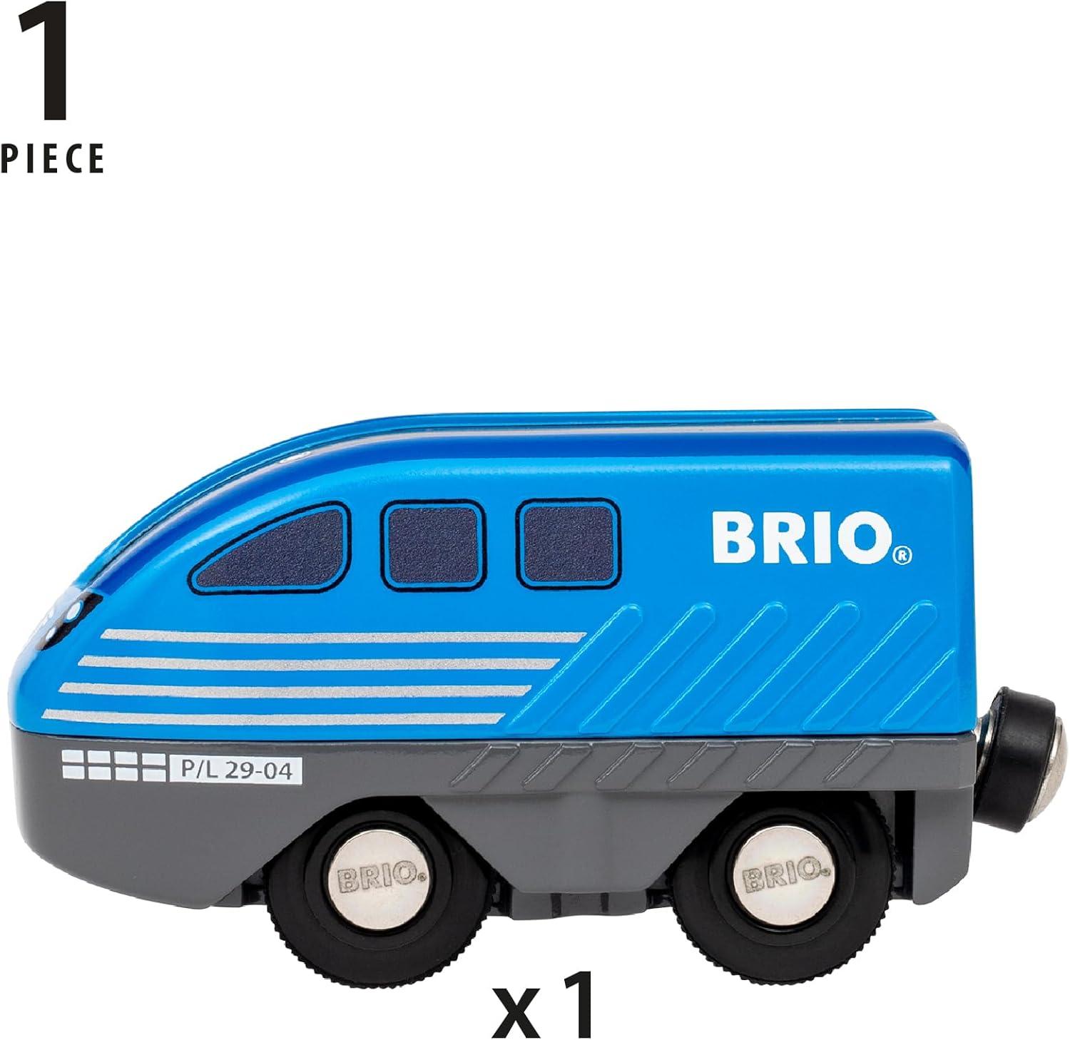 imageBRIO World 36019 Pull Back Train Toy Train for Kids Aged 3 Years Up