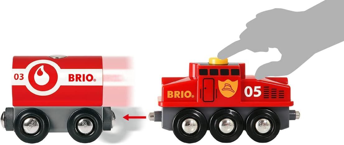 imageBRIO World 36025 Rescue Team Train Set 44Piece Interactive Toy for Kids Age 3 and Up MultiLevel Railway Play FSCCertified European Beech WoodBRIO World 36025 Rescue Team Train Set 44Piece Interactive Toy for Kids Age 3 and Up MultiLevel Railway Play FSCCertified European Beech Wood