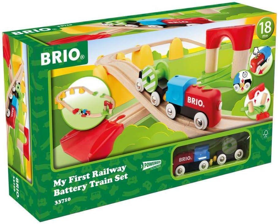 imageBRIO World 33710 My First Railway Battery Operated Train Set 25 Piece Wood Train Set for Toddlers Inclusive of Accessories and Wooden Tracks Certified by Forest Stewardship CouncilBRIO World 33710 My First Railway Battery Operated Train Set 25 Piece Wood Train Set for Toddlers Inclusive of Accessories and Wooden Tracks Certified by Forest Stewardship Council