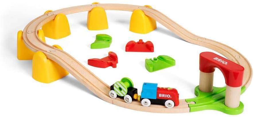 imageBRIO World 33710 My First Railway Battery Operated Train Set 25 Piece Wood Train Set for Toddlers Inclusive of Accessories and Wooden Tracks Certified by Forest Stewardship CouncilBRIO World 33710 My First Railway Battery Operated Train Set 25 Piece Wood Train Set for Toddlers Inclusive of Accessories and Wooden Tracks Certified by Forest Stewardship Council