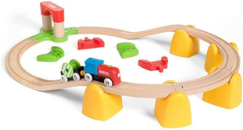 imageBRIO World 33710 My First Railway Battery Operated Train Set 25 Piece Wood Train Set for Toddlers Inclusive of Accessories and Wooden Tracks Certified by Forest Stewardship CouncilBRIO World 33710 My First Railway Battery Operated Train Set 25 Piece Wood Train Set for Toddlers Inclusive of Accessories and Wooden Tracks Certified by Forest Stewardship Council