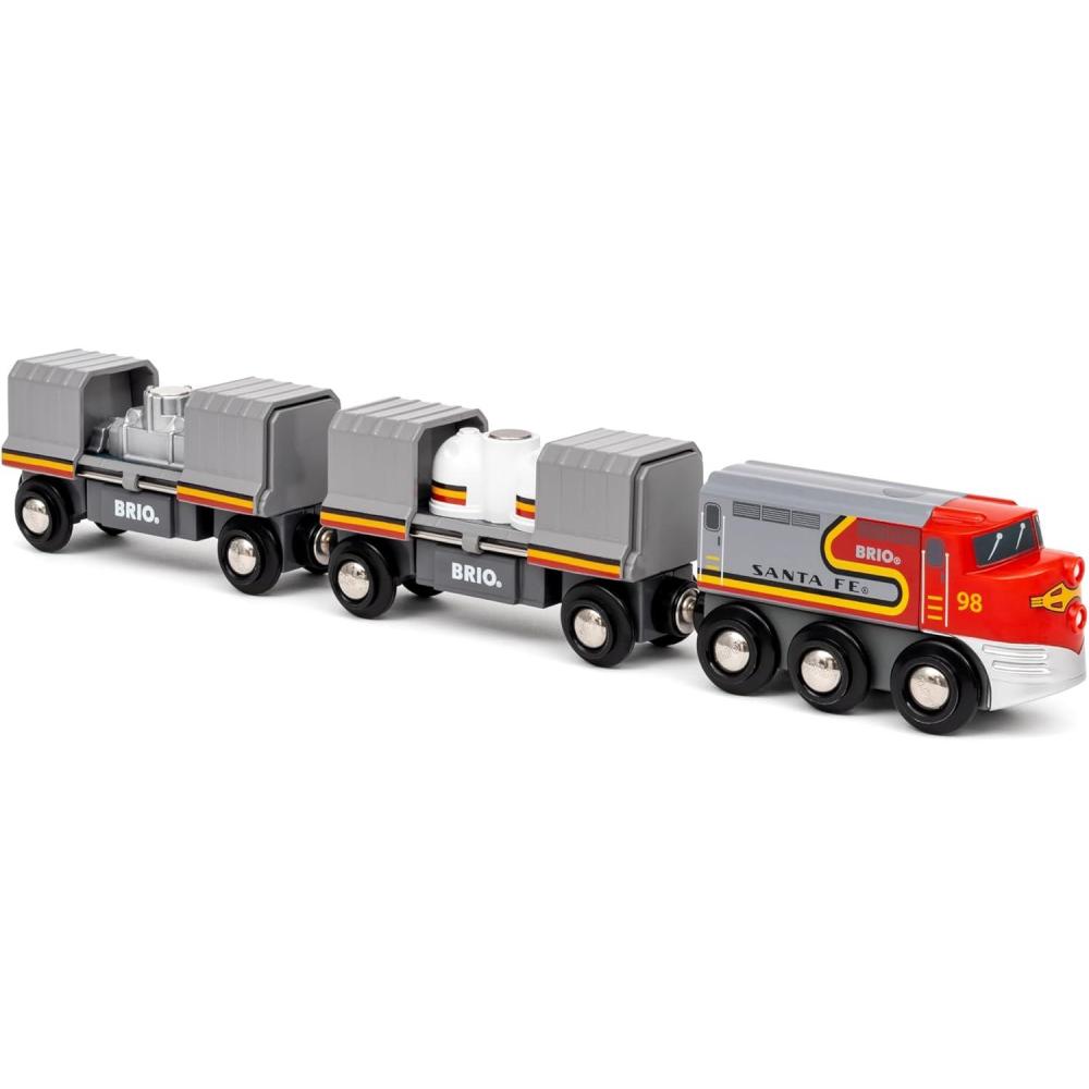 imageBRIO World 36089 Trains of The World Santa Fe Train Wooden Toy Train for Kids Aged 3 Years Up