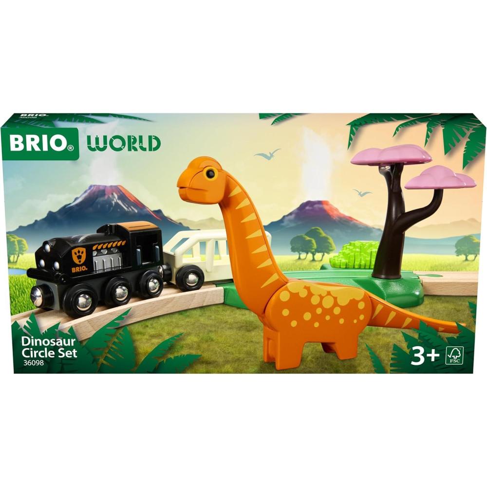 imageBRIO World 36098 Dinosaur Circle Set Toy Train for Kids Aged 3 Years UpBRIO World 36098 Dinosaur Circle Set Toy Train for Kids Aged 3 Years Up