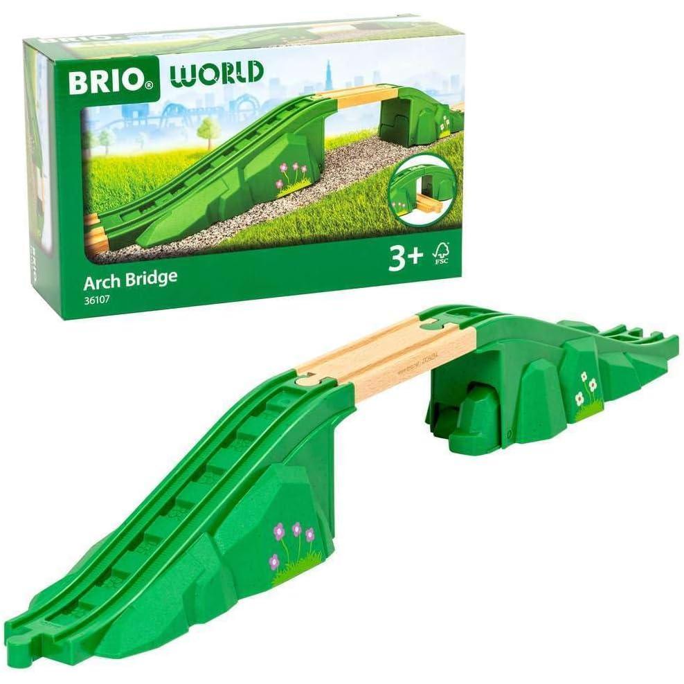 imageBRIO World  36107 Arch Bridge  Toy Train Set Accessory for Kids Aged 3 Years Up