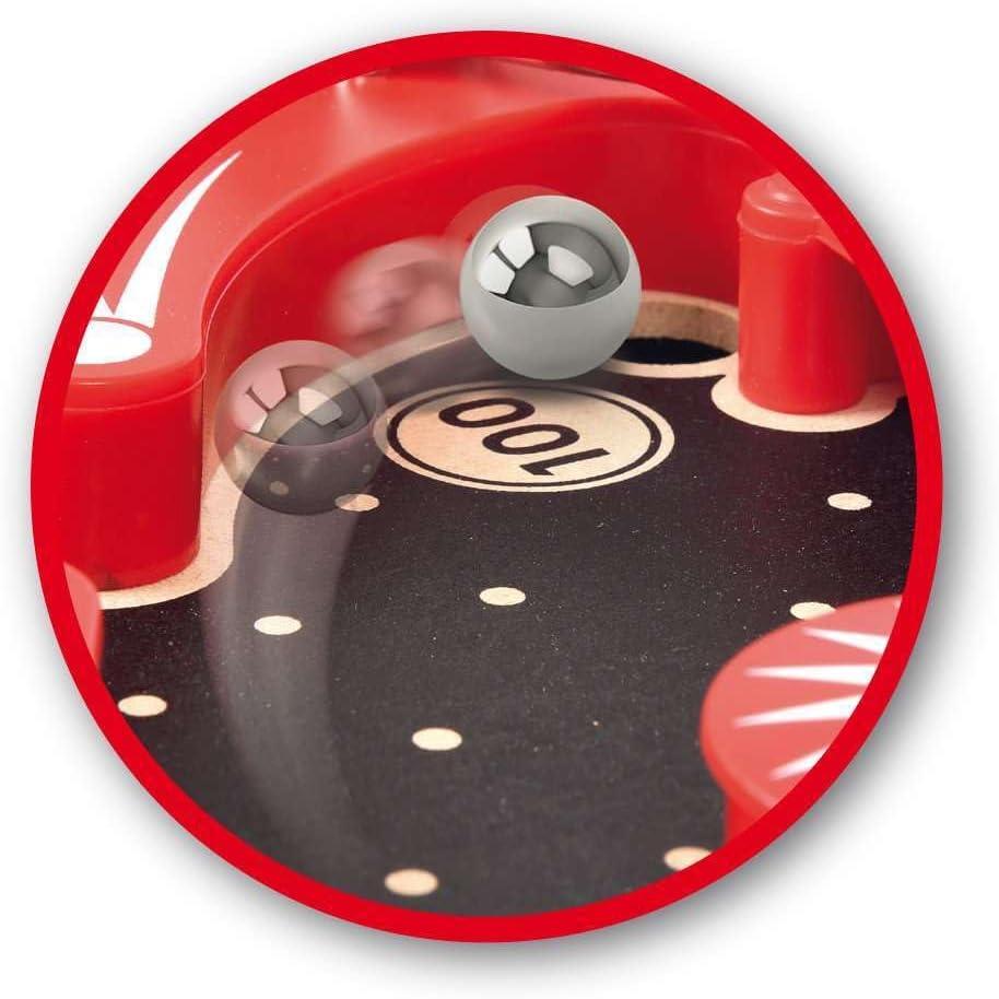 imageBRIO 34017 Pinball Game Classic Vintage Arcade Style Engaging Brain Game for Kids and Adults Ideal Gift for Ages 6 and Up RedPinball Game
