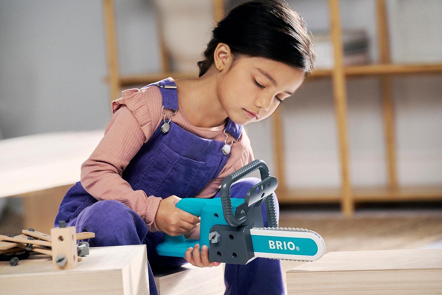imageBRIO Builder 34602 Chainsaw Educational Roleplay amp Construction Toy for Kids Age 3 Years Up