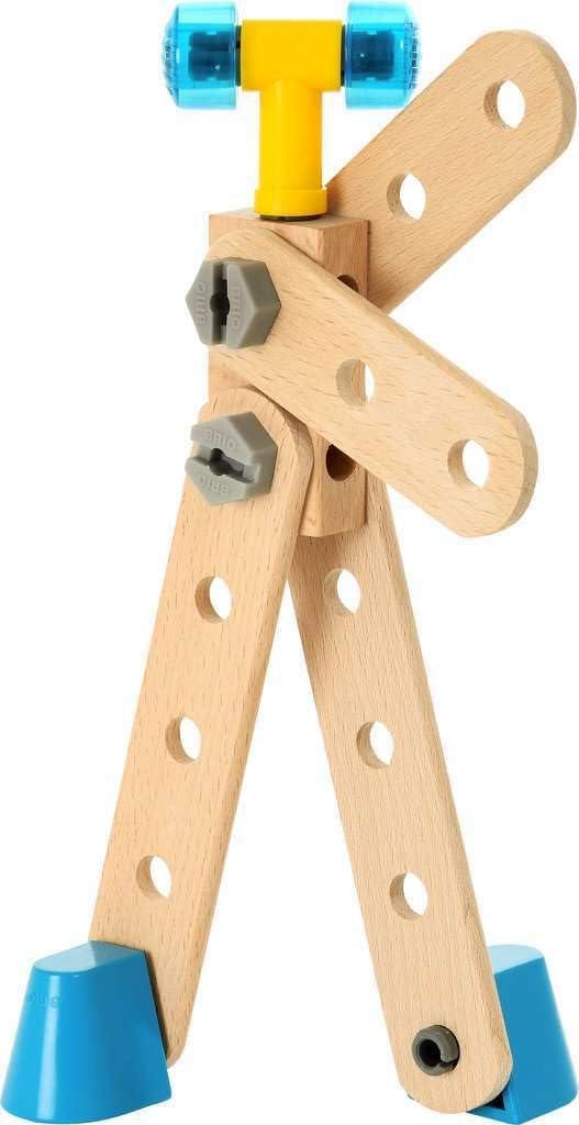 imageBRIO Builder Starter Set 34586 Comprehensive 49 Piece STEM Building Set Enhanced with Wood and Plastic Pieces Ideal Learning Toy for Kids Aged 3 and Up MESH AccreditedStarter Set