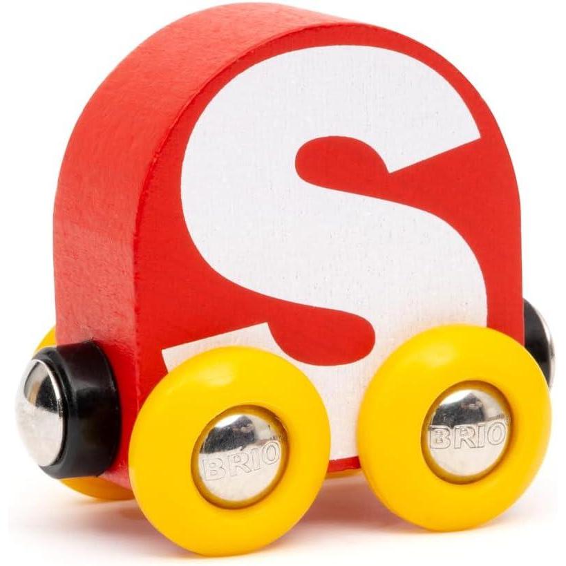 imageBRIO Letter Train S Wooden Train Set Accessory Toy for Kids Age 2 Years Up