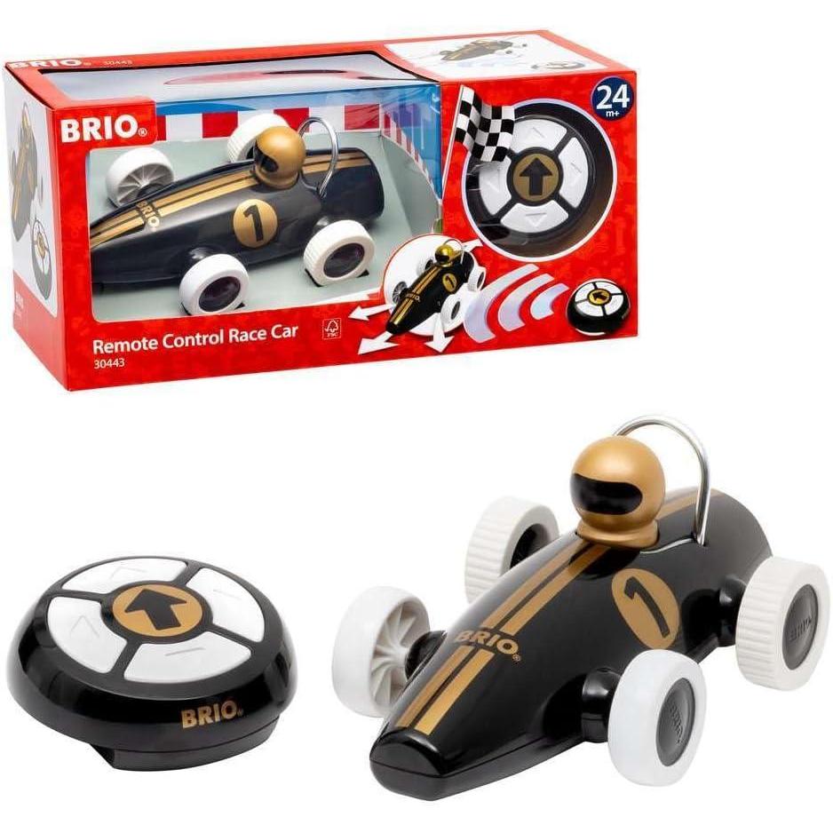 imageBRIO Black amp Gold Remote Control Race Car for Toddlers 24 Months and Up