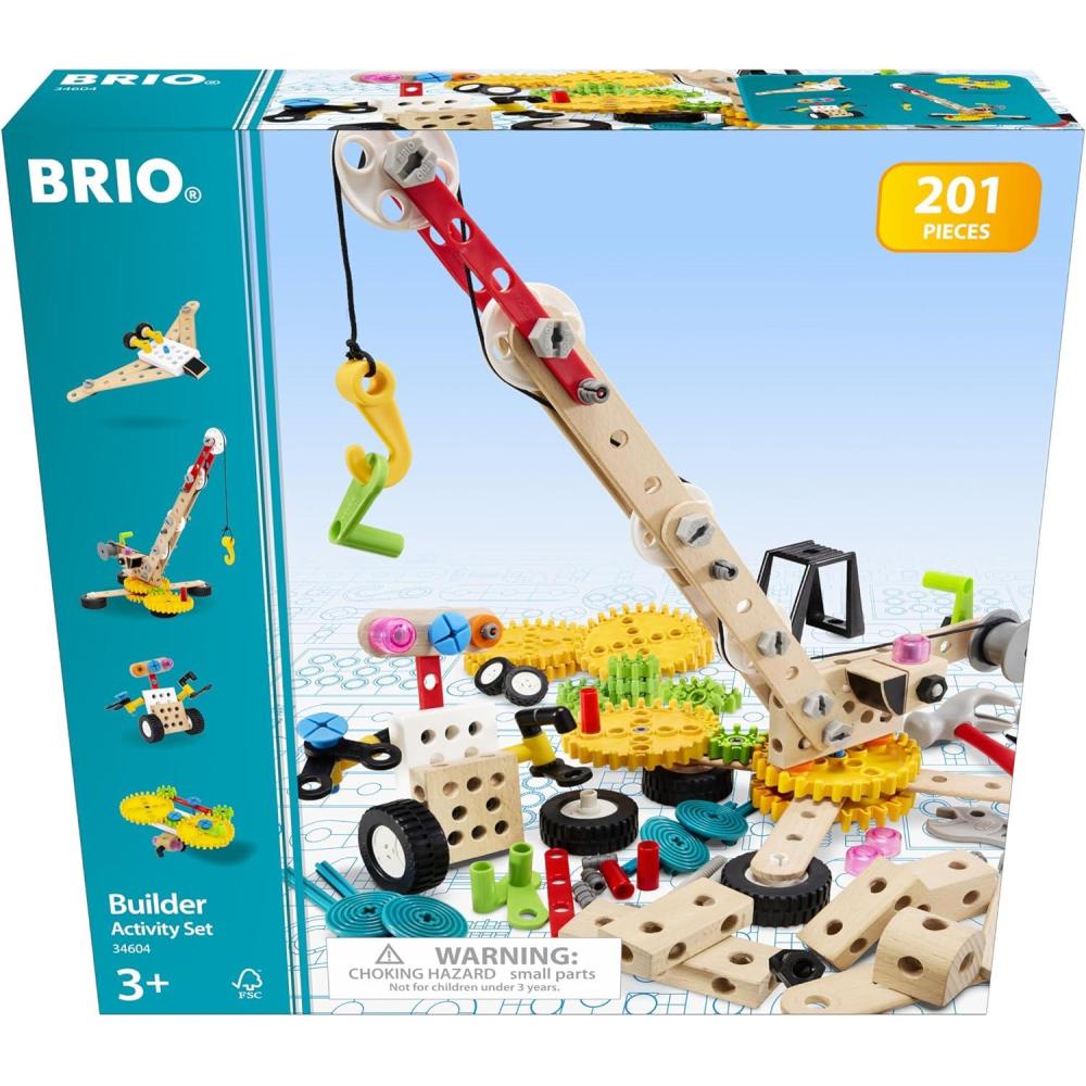 imageBRIO Builder 34604 Builder Activity Set Educational Roleplay amp Construction Toy for Kids Aged 3 Years Up