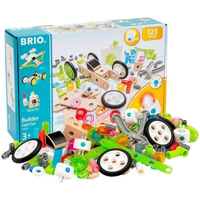 imageBRIO Builder 34587 Construction Set 136Piece STEM Toy with Wood and Plastic for Kids Enhances Creative Skills Safety Tested Age 3 and Up3 Years