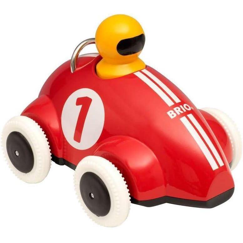 imageBRIO Infant Toddler 30226 Push amp Go Racer Classic Race Car with Push and Go Function for for Kids Ages 1 and UpPush Go Racer