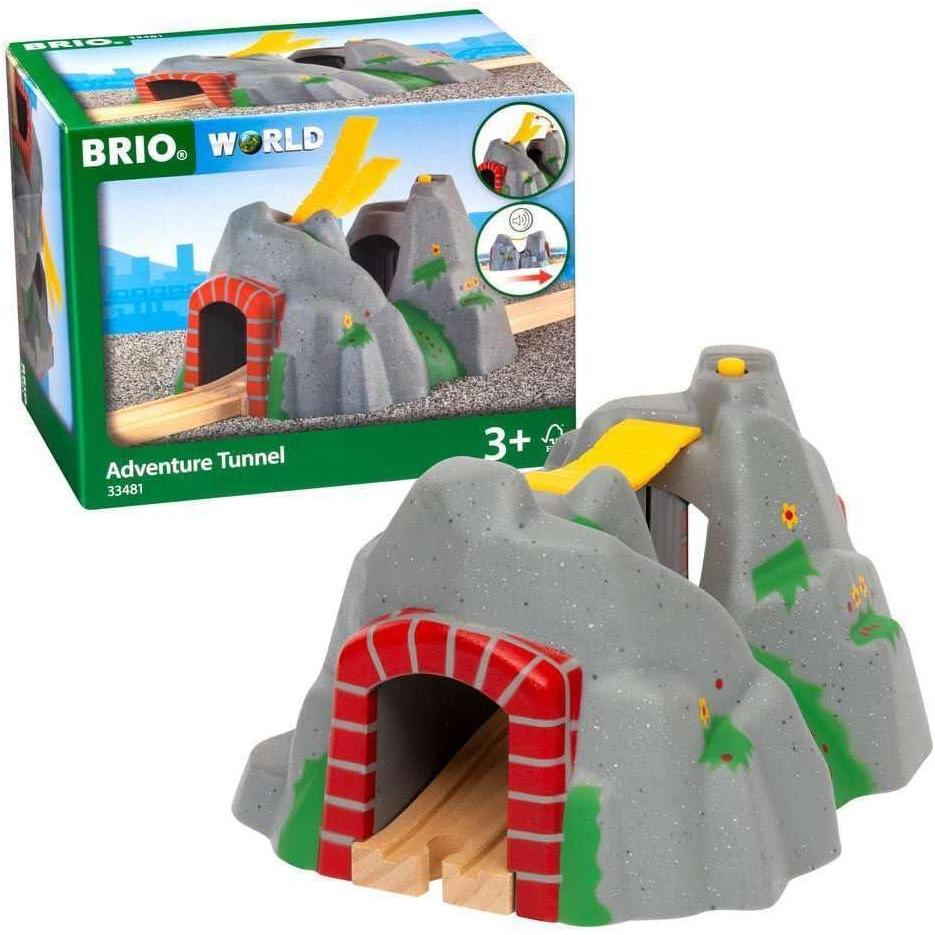 imageBRIO World  33481 Adventure Tunnel  Interactive Toy Train Accessory for Kids  Enhances Motor Skills  Compatible with All BRIO Train Sets  FSCCertified Beech Wood  Ideal for Ages 3 and UpAdventure Tunnel