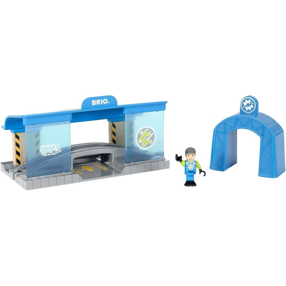 imageBRIO World 33918 Smart Railway Workshop 3 Piece Toy Train Accessory for Kids Ages 3 and UpMulti