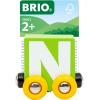 BRIO – Letter Train N | Wooden Train Set Accessory Toy for Kids Age 2 Years Up