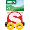 BRIO – Letter Train S | Wooden Train Set Accessory Toy for Kids Age 2 Years Up