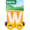 BRIO – Letter Train W | Wooden Train Set Accessory Toy for Kids Age 2 Years Up