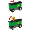 BRIO World – 33722 Safari Train | Interactive Toy Train Set for Kids Age 3 and Up | Environmentally Conscious | Engine and Animal Wagons Included(Safari Train)