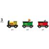BRIO World – 33722 Safari Train | Interactive Toy Train Set for Kids Age 3 and Up | Environmentally Conscious | Engine and Animal Wagons Included(Safari Train)