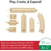 BRIO World Expansion Pack Beginner – 11-Piece Wooden Train Track Set – Compatible with All Railway Sets – FSC-Certified Wooden Tracks – Enhances Cognitive Skills – Durable & Safe – Ages 3 & Up