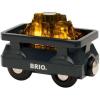 BRIO World – 33896 Light Up Gold Wagon – Interactive 2 Piece Toy Wagon Set | Enhances Creativity | Compatible with All Toys | Safe and Tested for Kids Ages 3 and Up