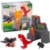 BRIO World – 36092 Dinosaur Erupting Volcano | Toy Train Set for Kids Aged 3 Years Up