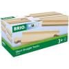 BRIO World 33334 – Premium Short Straight Tracks – 4 Piece Wooden Train Toy Set for Kids | Enhances Motor Skills | FSC-Certified Wood | Compatible with All BRIO Train Sets