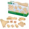 BRIO World Advanced Expansion Pack – 11-Piece Wooden Train Track – FSC-Certified – Compatible with All Railways – Includes Wooden Tracks & Switches for Interactive Railway Fun – Ages 3 & Up