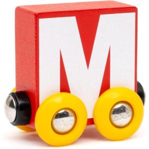 BRIO – Letter Train M | Wooden Train Set Accessory Toy for Kids Age 2 Years Up