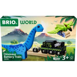 BRIO World – 36096 Dinosaur Battery Train | Toy Train for Kids Aged 3 Years Up