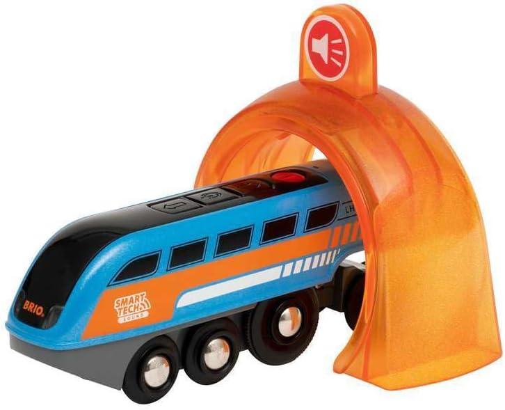 imageBRIO 33971 Smart Tech Sound Record amp Play Engine Interactive Wooden Toy Train for Kids Perfect for Age 3 and Up Enhances Motor Skills