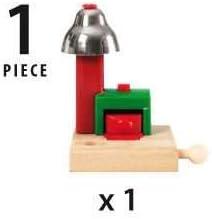 imageBrio Magnetic Bell Signal Green Accessory for Toy Train Sets Ages 3 and Up