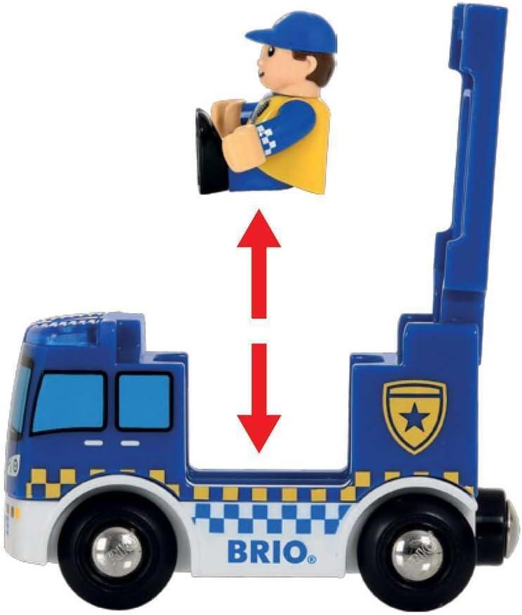 imageBrio World 33813 Police Station Interactive Toy Set for Kids Enhances Creativity amp Imagination Features Light amp Sound Effects Compatible with Brio Railway Perfect for Ages 3 and Up