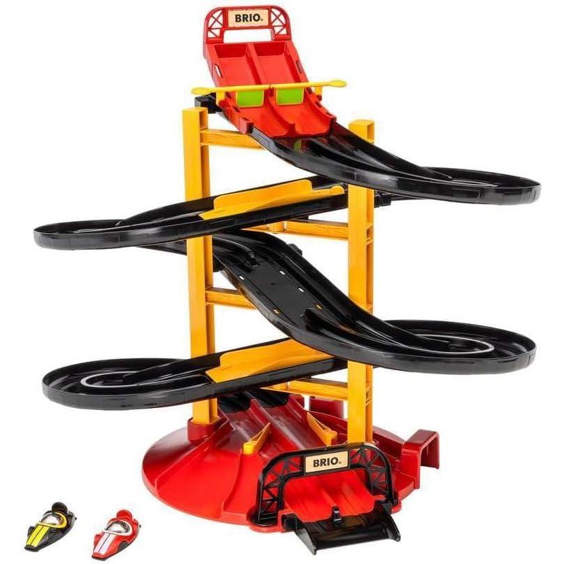 imageBRIO 30550 Roll Racing Tower Racing Car Toys for Kids Age 3 Years Up