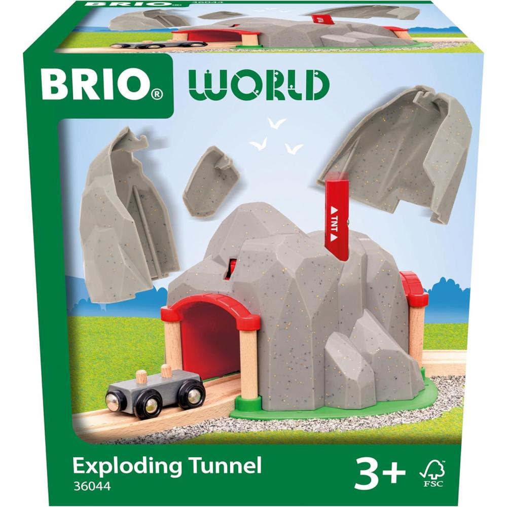 imageBRIO World 36044 Exploding Tunnel Toy Train Set for Kids Ages 3 Years and Up