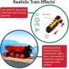 BRIO World Mighty Golden Action Locomotive – Battery Operated Toy Train for Wooden Track – Motorized Train with Lights & Sound – Works with All BRIO Sets – Exciting, Interactive Play – Ages 3 & Up(Locomotive)