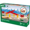BRIO World 33388-4 Piece Railway Crossing Set | Fun and Interactive Wooden Train Accessory for Kids | Enhances Creativity and Motor Skills | FSC-Certified Eco-Friendly Toy for Ages 3 and Up