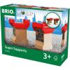 Brio World 33254 – Super Supports – 2 Piece Wooden Railway Set | Enhances Creativity | Compatible with All Brio Train Sets | Sustainability Certified | Perfect for Kids Ages 3 and Up