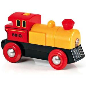 BRIO 33594 World Two-Way Battery-Operated Engine – Interactive Train Toy for Kids | Lights Up | Forward & Reverse Functions | Great Christmas or Birthday Gift | Suitable for Ages 3 and Up
