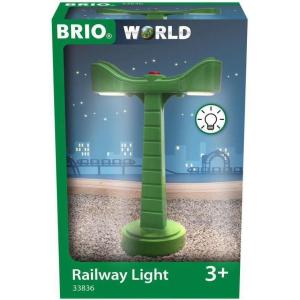 BRIO World 33836 Toy Train Railway Light – Battery Operated Accessory | Ideal for Kids Aged 3+ | Enhances Creativity & Motor Skills | Compatible with All BRIO Tracks