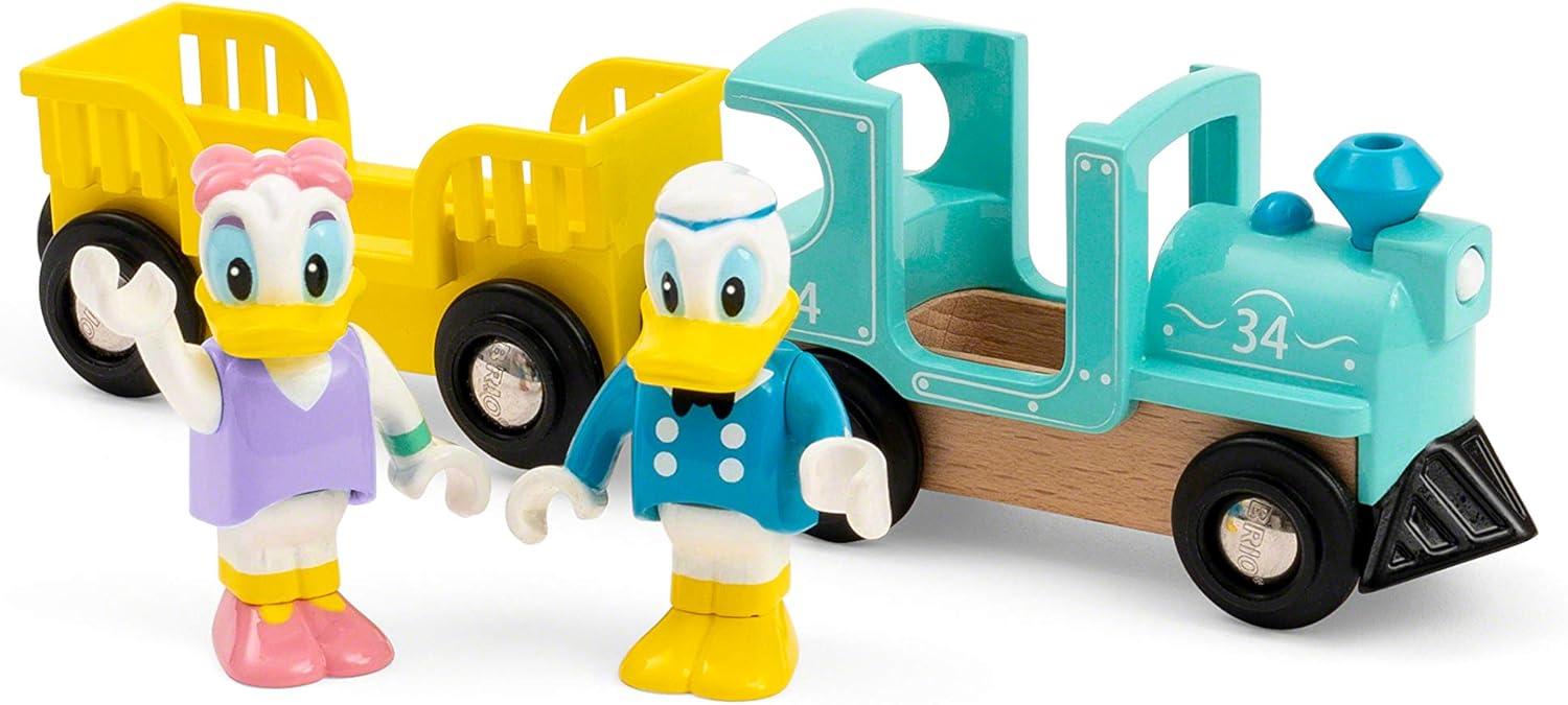 imageBRIO 32260 Disney Mickey and Friends Donald amp Daisy Duck Train Wooden Toy Train Set for Kids Age 3 and Up Amazon ExclusiveDonald Daisy Duck Train