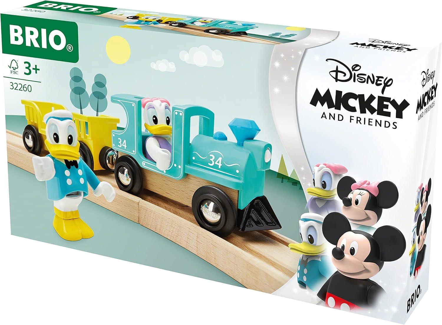 imageBRIO 32260 Disney Mickey and Friends Donald amp Daisy Duck Train Wooden Toy Train Set for Kids Age 3 and Up Amazon ExclusiveDonald Daisy Duck Train