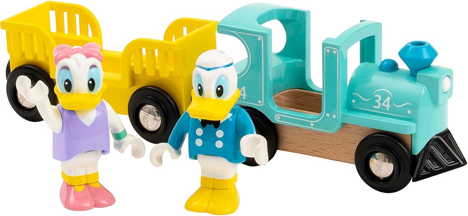 imageBRIO 32260 Disney Mickey and Friends Donald amp Daisy Duck Train Wooden Toy Train Set for Kids Age 3 and Up Amazon ExclusiveDonald Daisy Duck Train