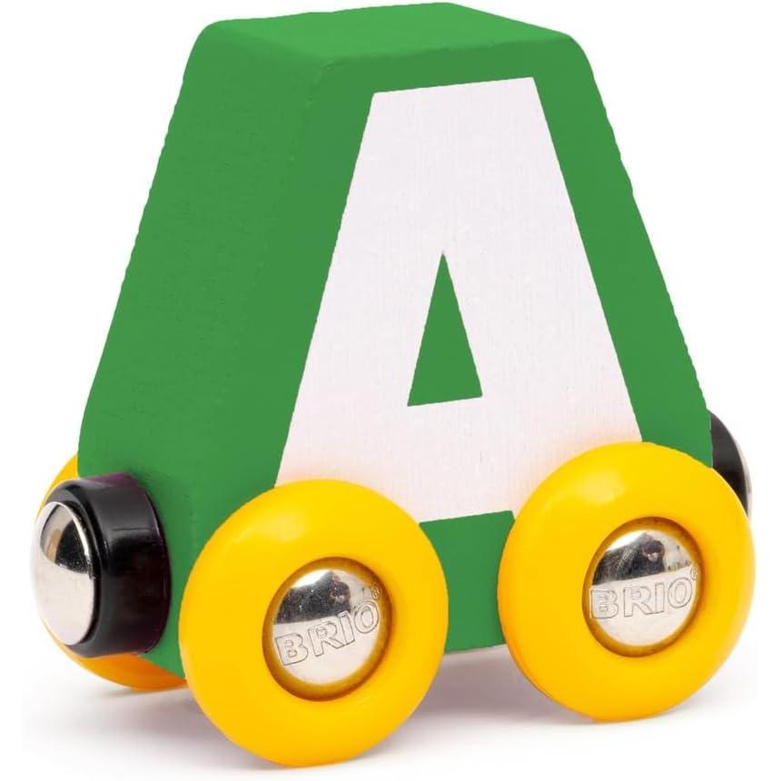 imageBRIO Letter Train A Wooden Train Set Accessory Toy for Kids Age 2 Years Up