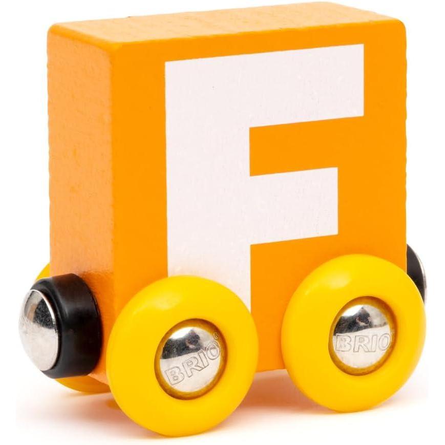 imageBRIO  Letter Train F  Wooden Train Set Accessory Toy for Kids Age 2 Years Up