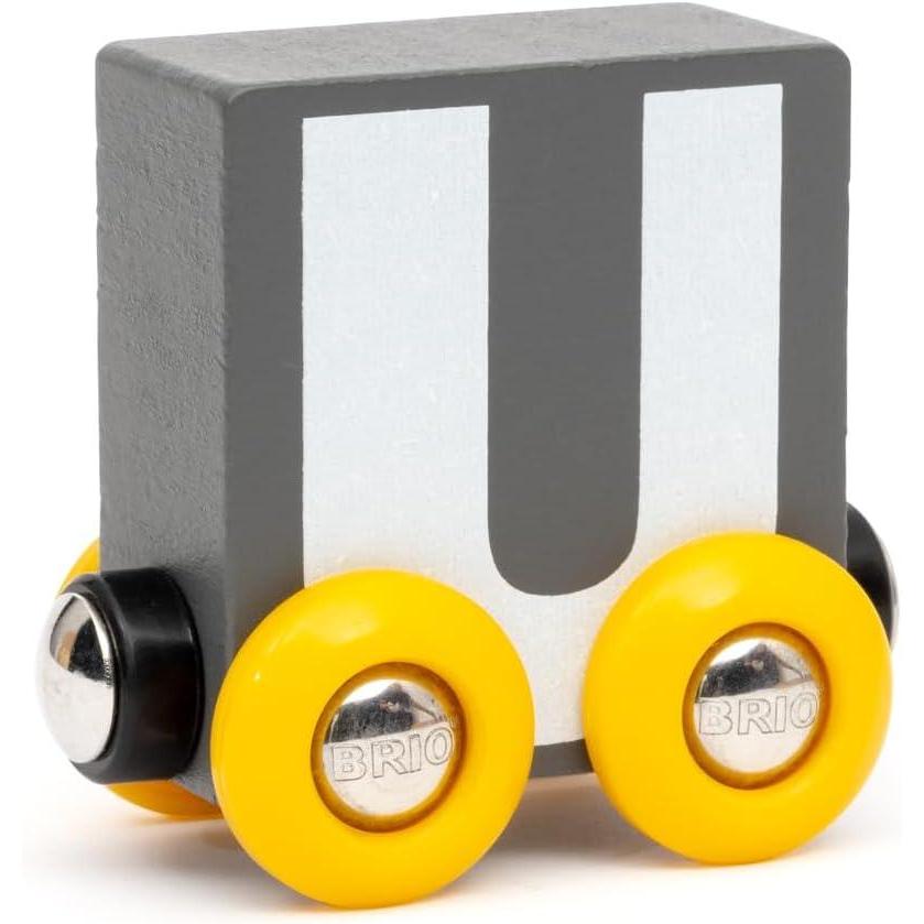 imageBRIO  Letter Train U  Wooden Train Set Accessory Toy for Kids Age 2 Years Up